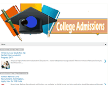 Tablet Screenshot of collegeadmissionsweb.com